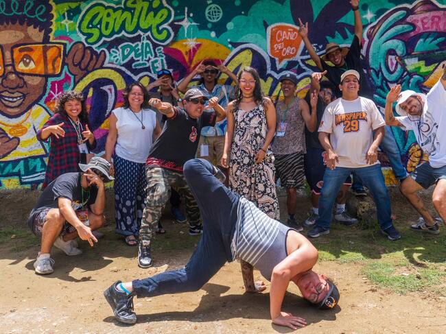 Primer festival insular de grafiti y muralista ‘Kartacho Pinta Bacano’ en Caño del Oro
