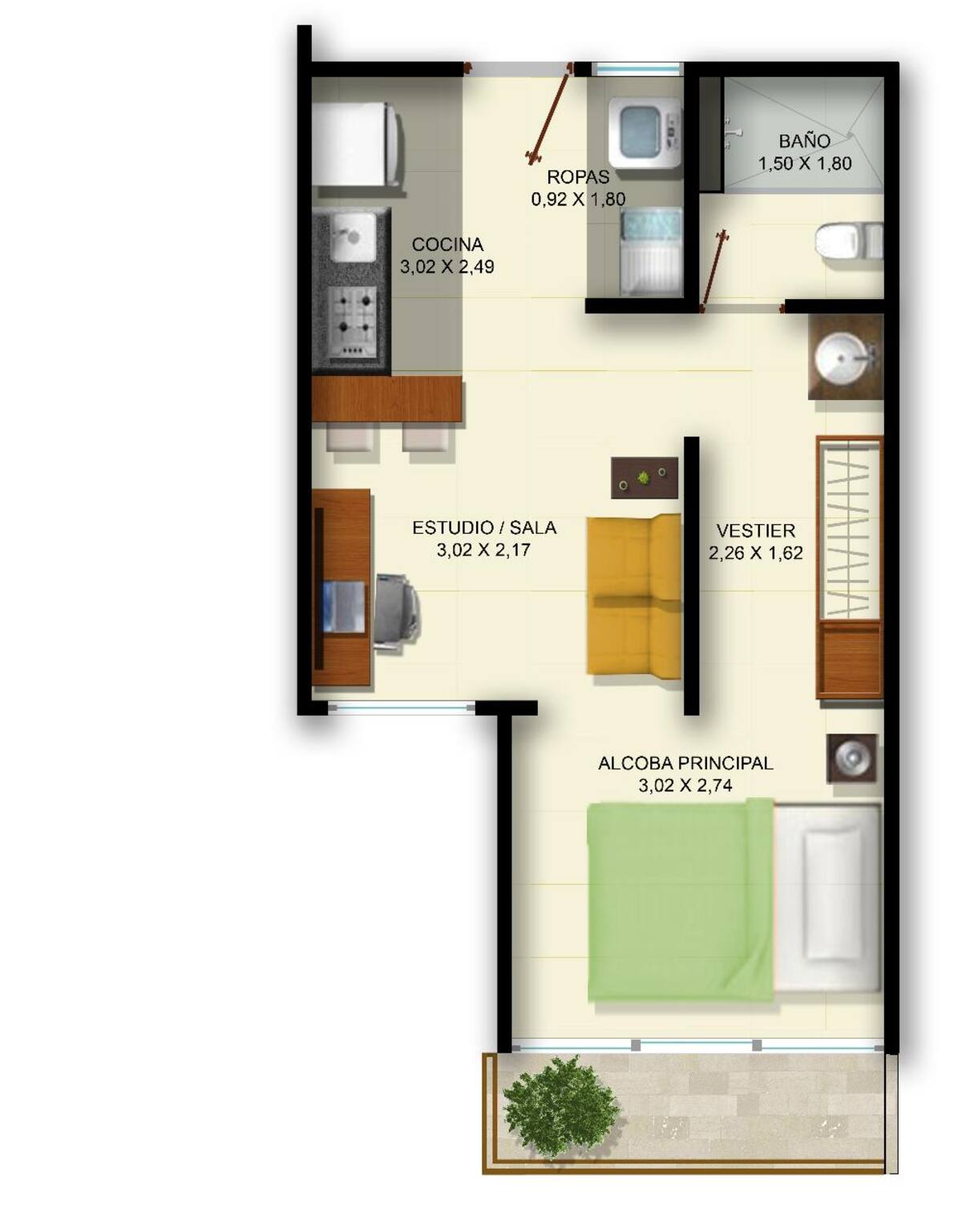 Torres ubicadas sobre la calle 69, entre la Avenida Guabinal y la Avenida Ámbala; a unos cuantos metros de la Universidad de Ibagué.