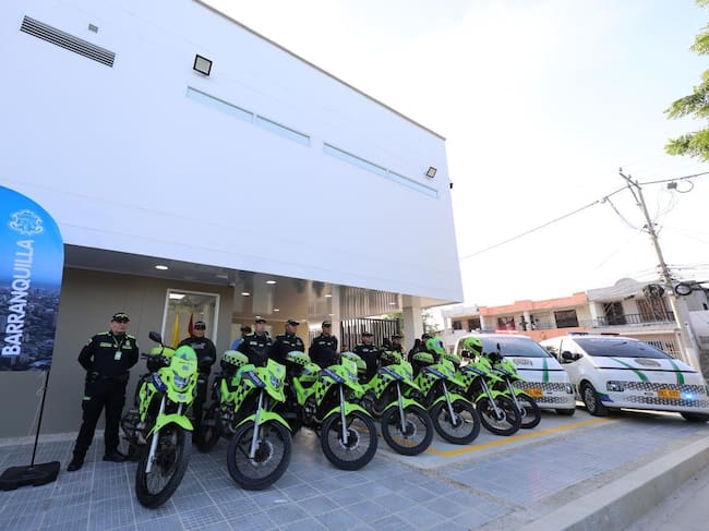 Entrega de la megaestación de Policía Rebolo. Foto: cortesía Alcaldía de Barranquilla.