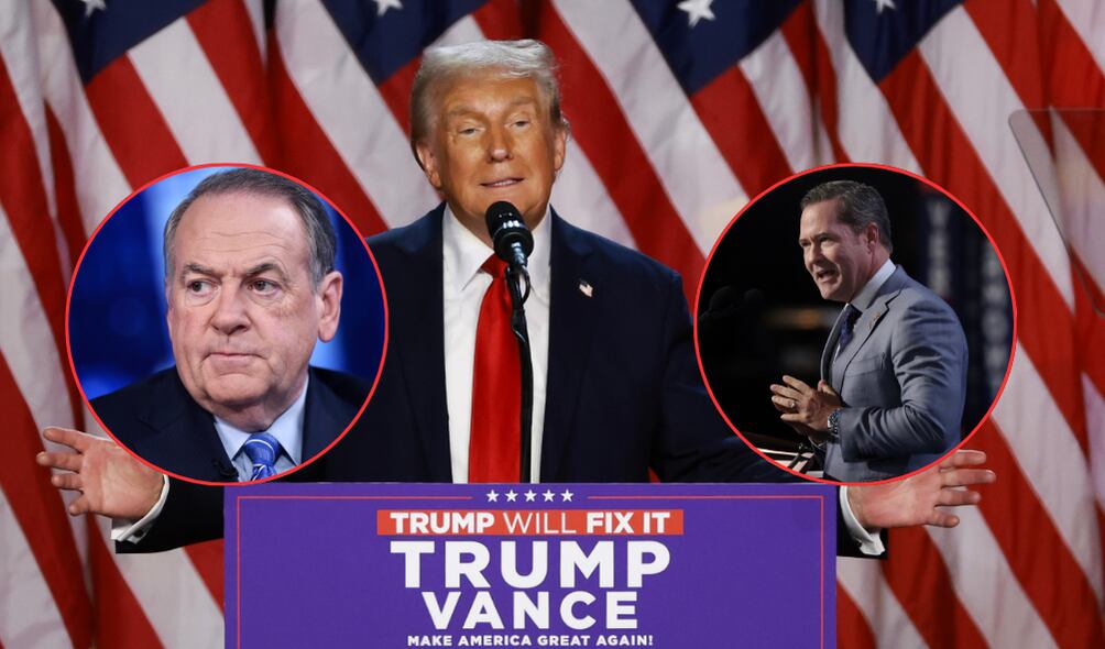 Donald Trump nomina a Mike Huckabee como embajador en Israel y a Mike Waltz como  asesor de seguridad nacional de la Casa Blanca. (Foto: Getty / Caracol Radio)