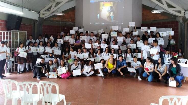 La literatura pinta bien, 100 estudiantes beneficiados Colegio Ciudadela del Sur Armenia
