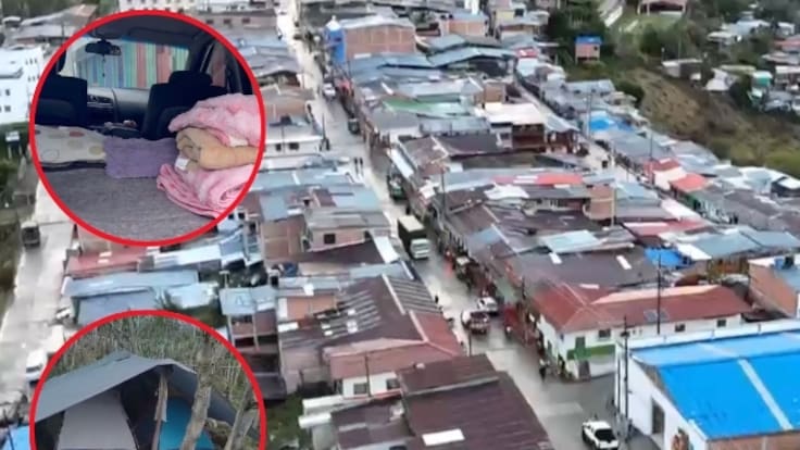 Temor por sismos en Tolima: habitantes de Roncesvalles duermen en carros y carpas fuera de sus casas