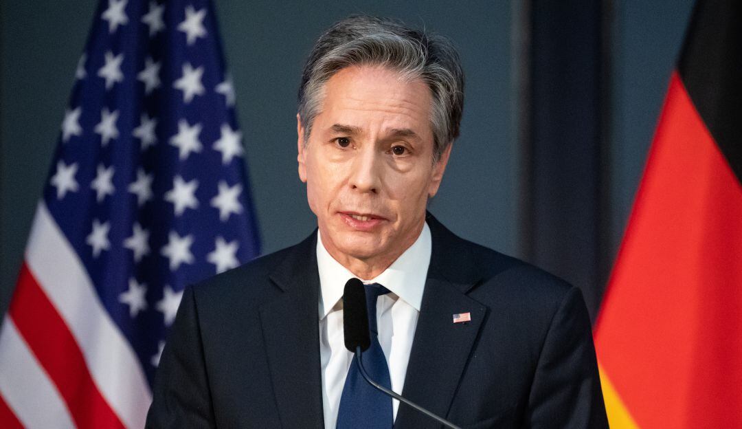 El secretario de Etsado Antony Blinken tras su reunión con Rusia