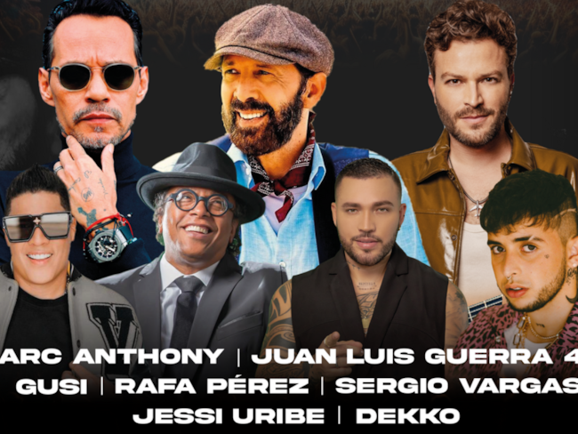Marc Anthony y Juan Luis Guerra Listos para el Carnaval de Barranquilla en el Metroconcierto