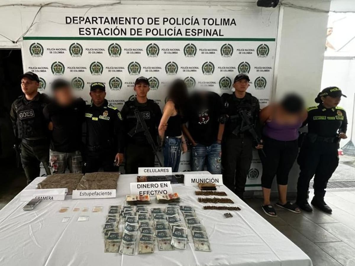 Megaoperativo en El Espinal deja cuatro capturados por microtráfico y homicidios