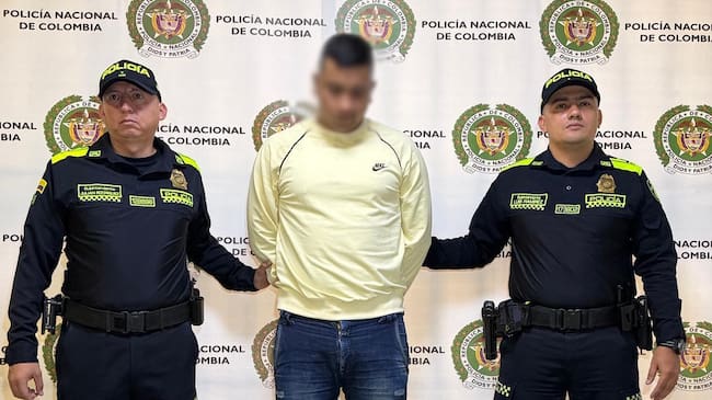 Capturado por violencia intrafamiliar. Foto: Cortesía, Secretaría de Seguridad de Medellín