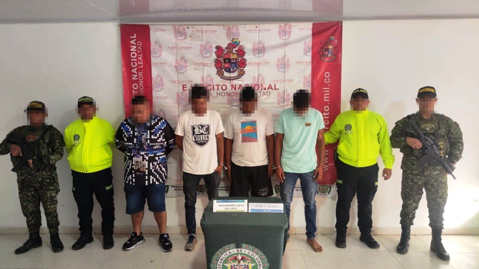 Capturados cuatro miembros de la banda Los Lisos en Magangué
