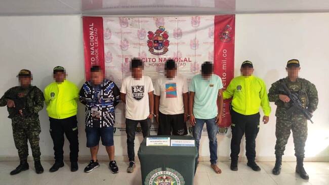 Capturados cuatro miembros de la banda Los Lisos en Magangué