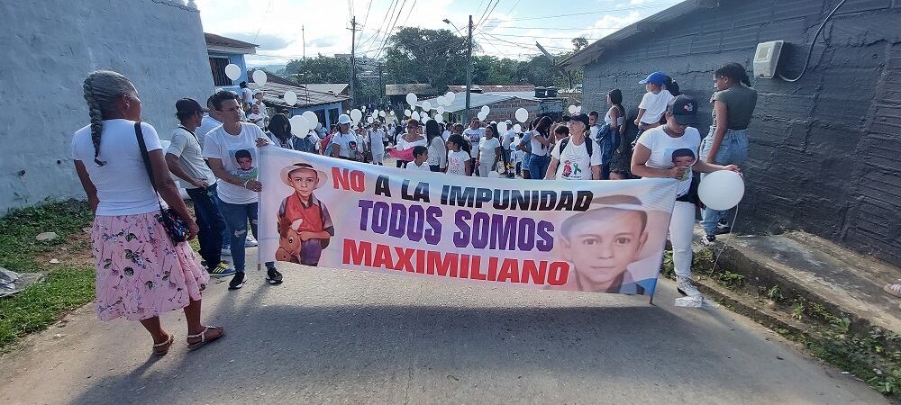 Marcha por Maximiliano 31 octubre 2022- foto Caracol Radio