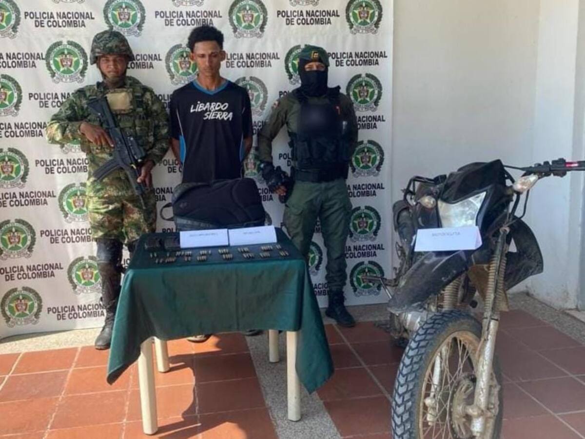 Cayó presunto miembro del Clan del Golfo cargado con municiones en Magangué