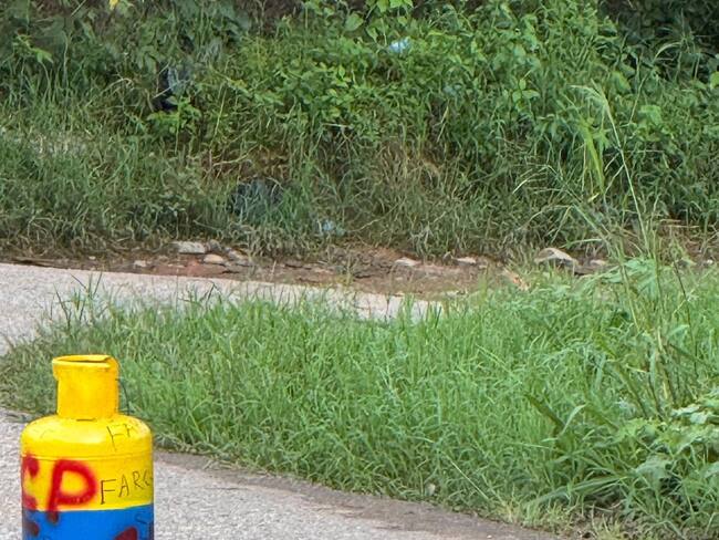 Cilindro abandonado en Planadas, Tolima