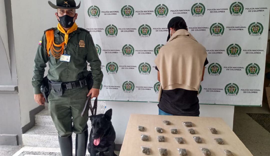 Logan logra destectar estupefacientes en la Terminal de Transportes de Manizales