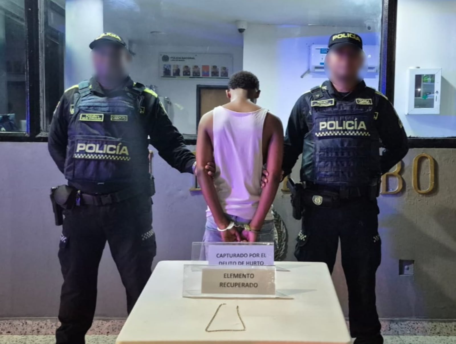 Capturado alias "Dennys". // Policía Metropolitana de Cartagena