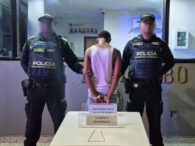 Capturado alias "Dennys". // Policía Metropolitana de Cartagena