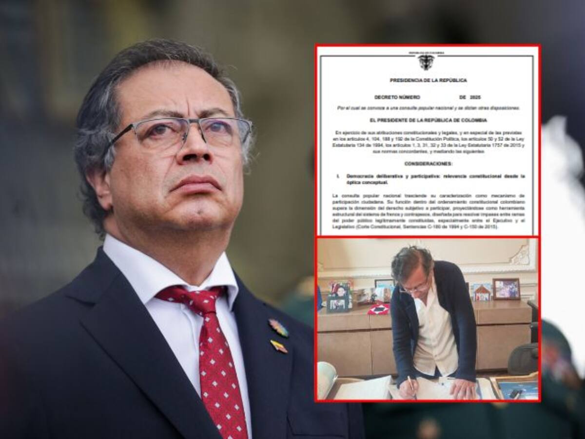 Gustavo Petro firmó el decreto que convoca la Consulta Popular: ¿Qué implica?