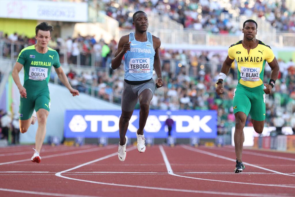 Atleta Letsile Tebogo. Foto: Getty Images.
