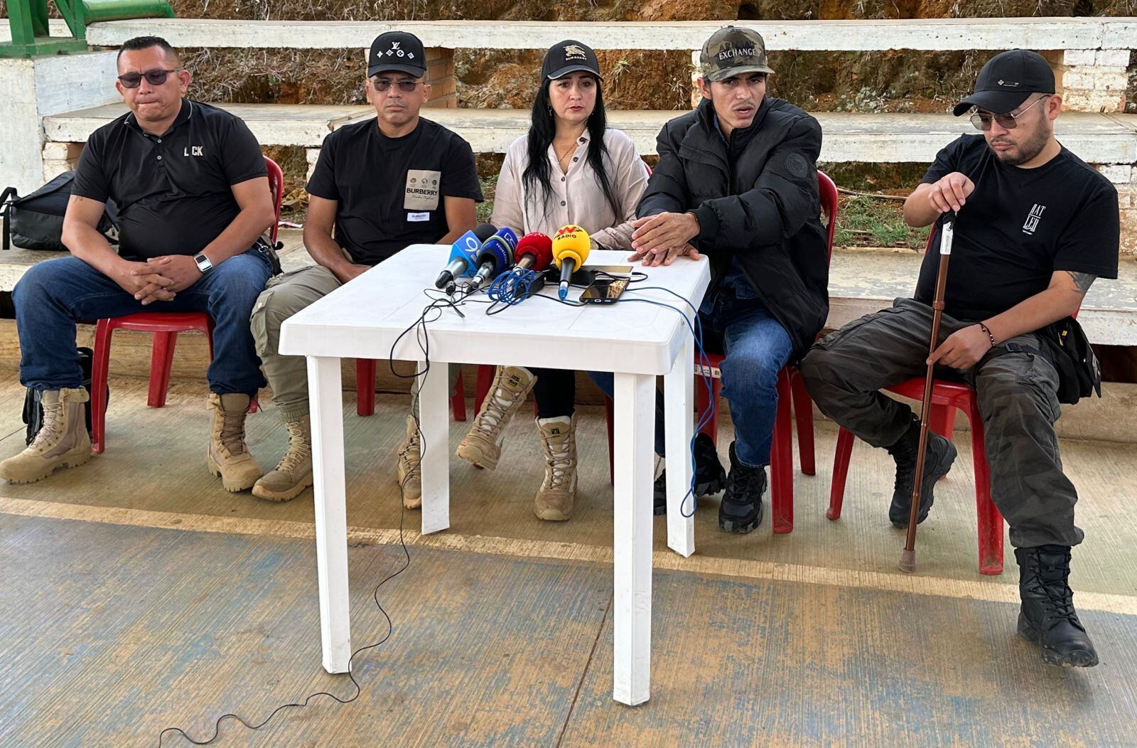 Voceros de las Farc en los diálogos con el gobierno del presidente Petro.