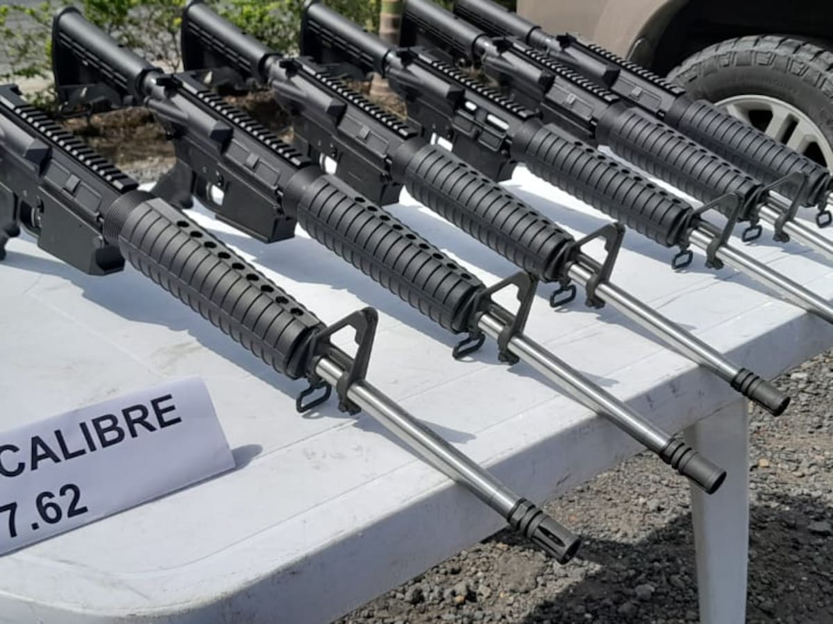Capturados en Popayán dos hombres con modernos fusiles y munición prohibida