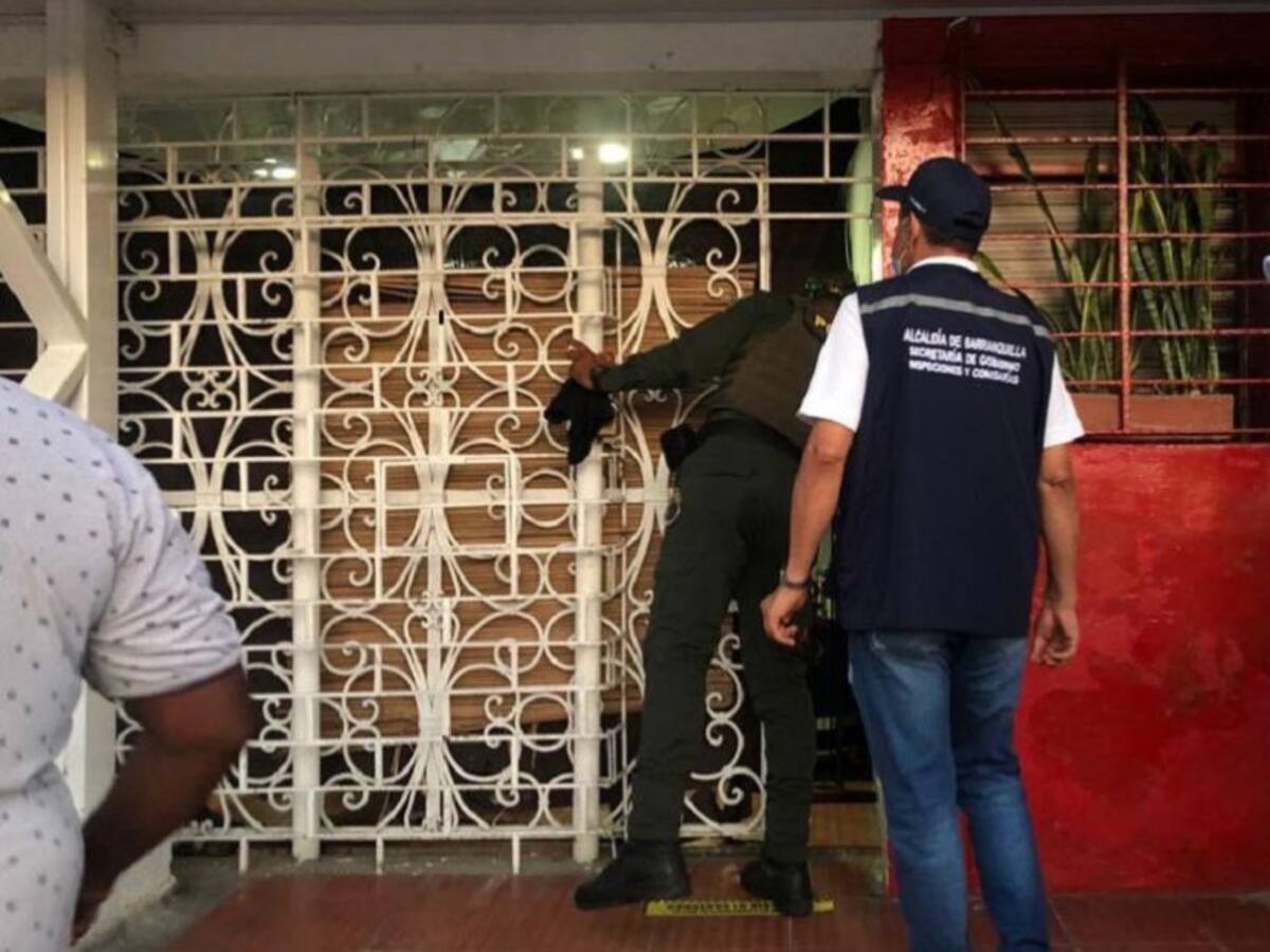 17 establecimientos cerrados en Barranquilla durante partido de Colombia
