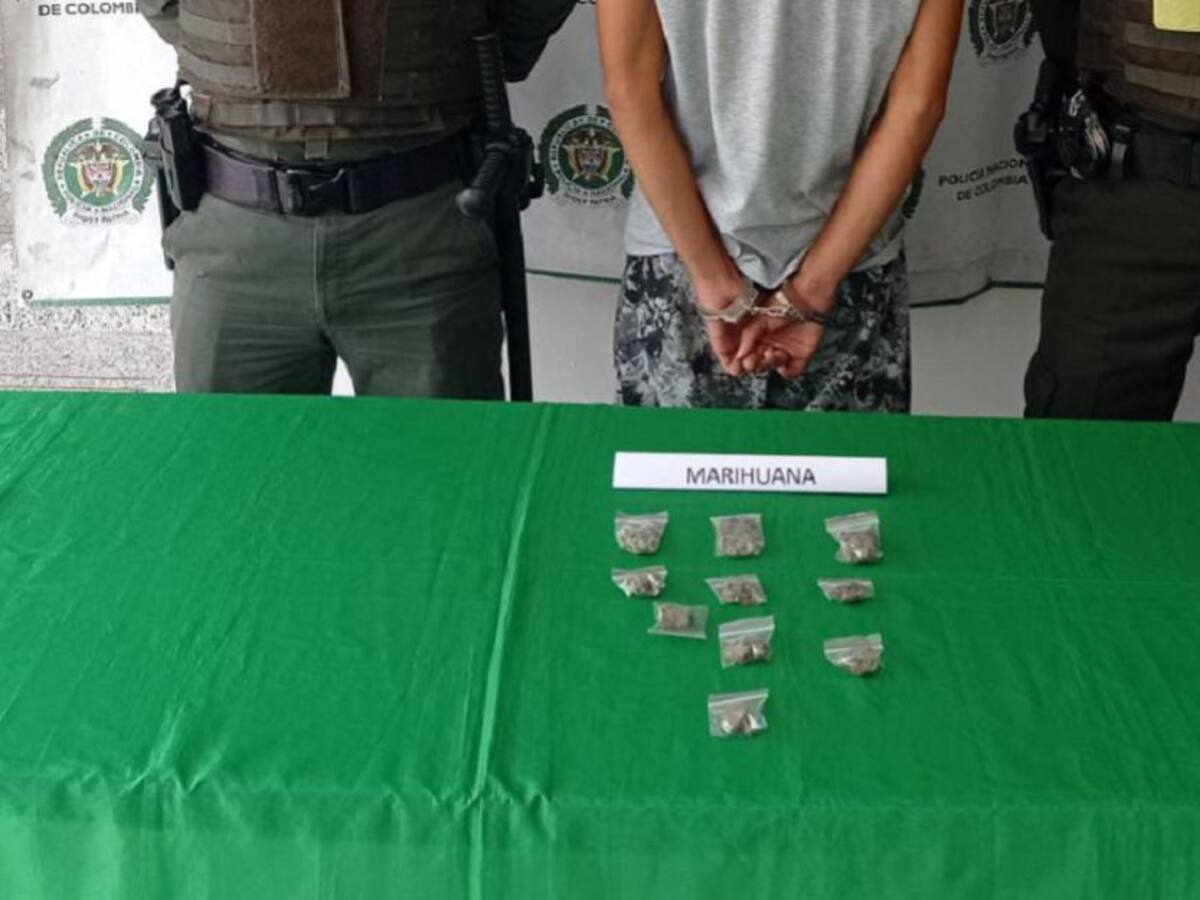 Capturan en Villamaría a un hombre por presunto tráfico de estupefacientes