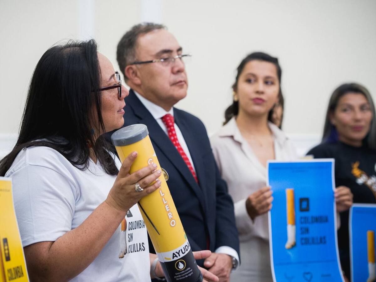 Radican proyecto de ley para mitigar la contaminación de colillas de cigarrillos