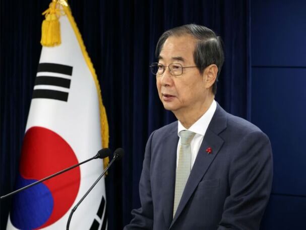 Han Duck-soo, primer ministro y presidente interino de Corea del Sur. Cortesía: Getty Images.
