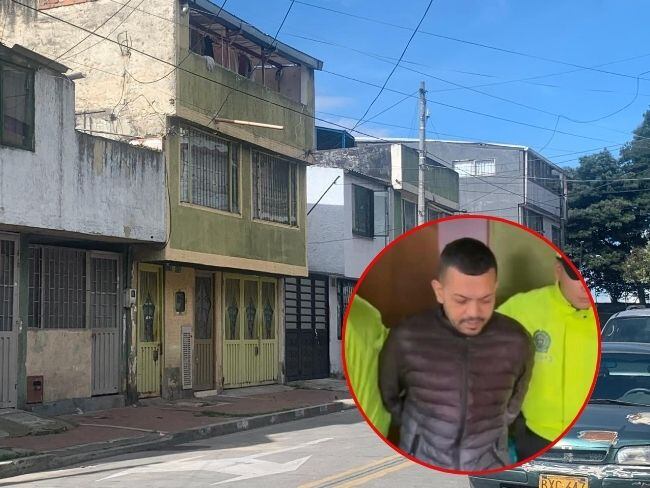 Habitantes del barrio El Muelle en la localidad de Engativá, sorprendidos por la captura de su vecino, por el caso Miguel Uribe.