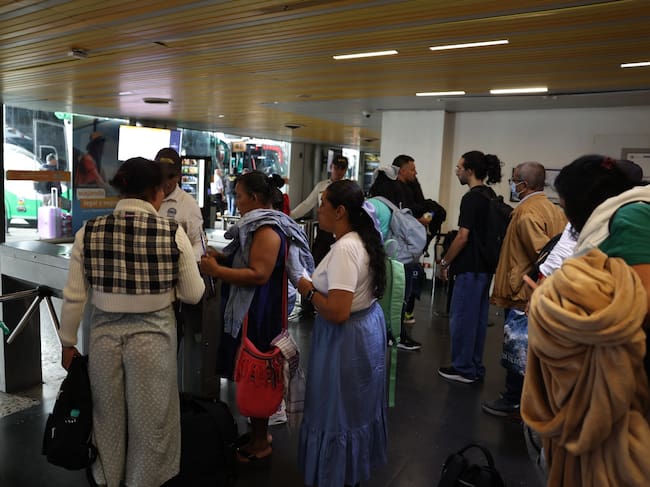 Movilización por terminales en Medellín. Foto: Cortesía, Alcaldía de Medellín