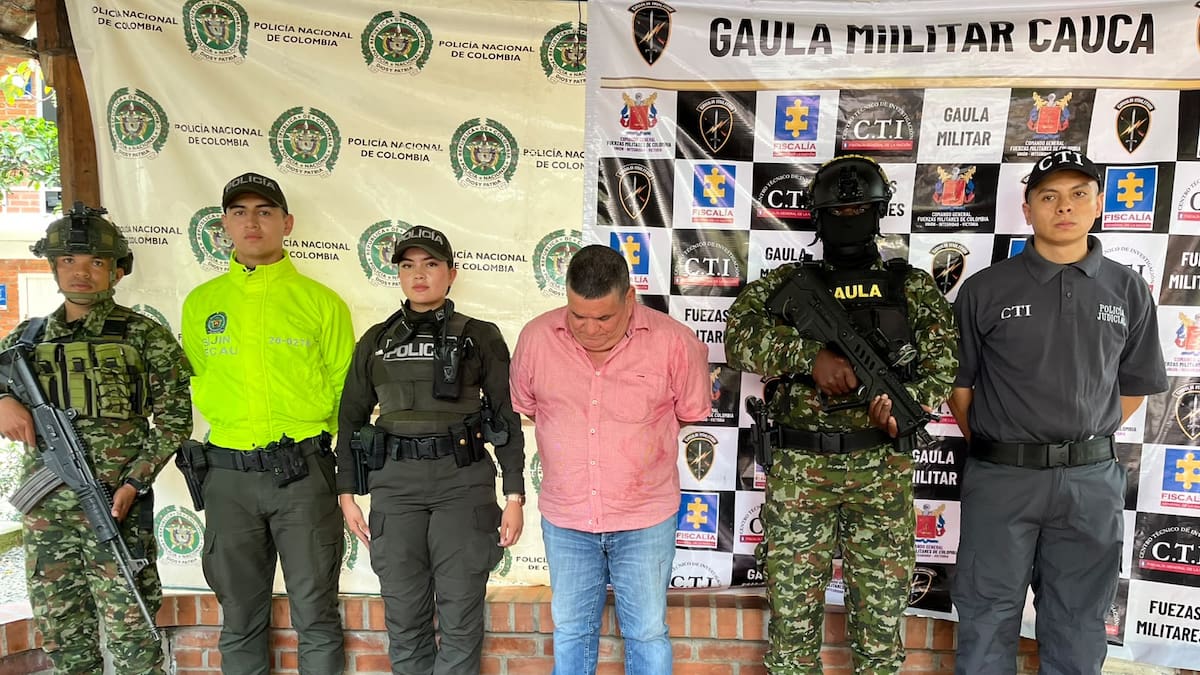 Alias “Ramón”, uno de los más buscados de Caquetá, fue capturado en el norte del Cauca