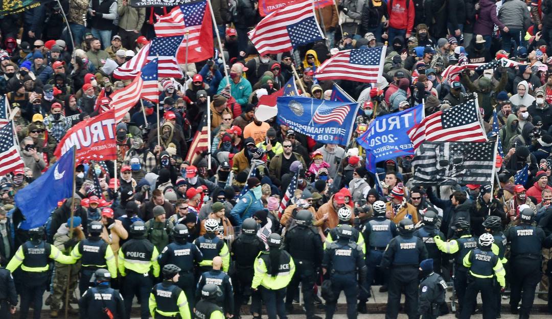 Asalto al Capitolio de Estados Unidos el 6 de enero del 2021.                Foto: Getty 