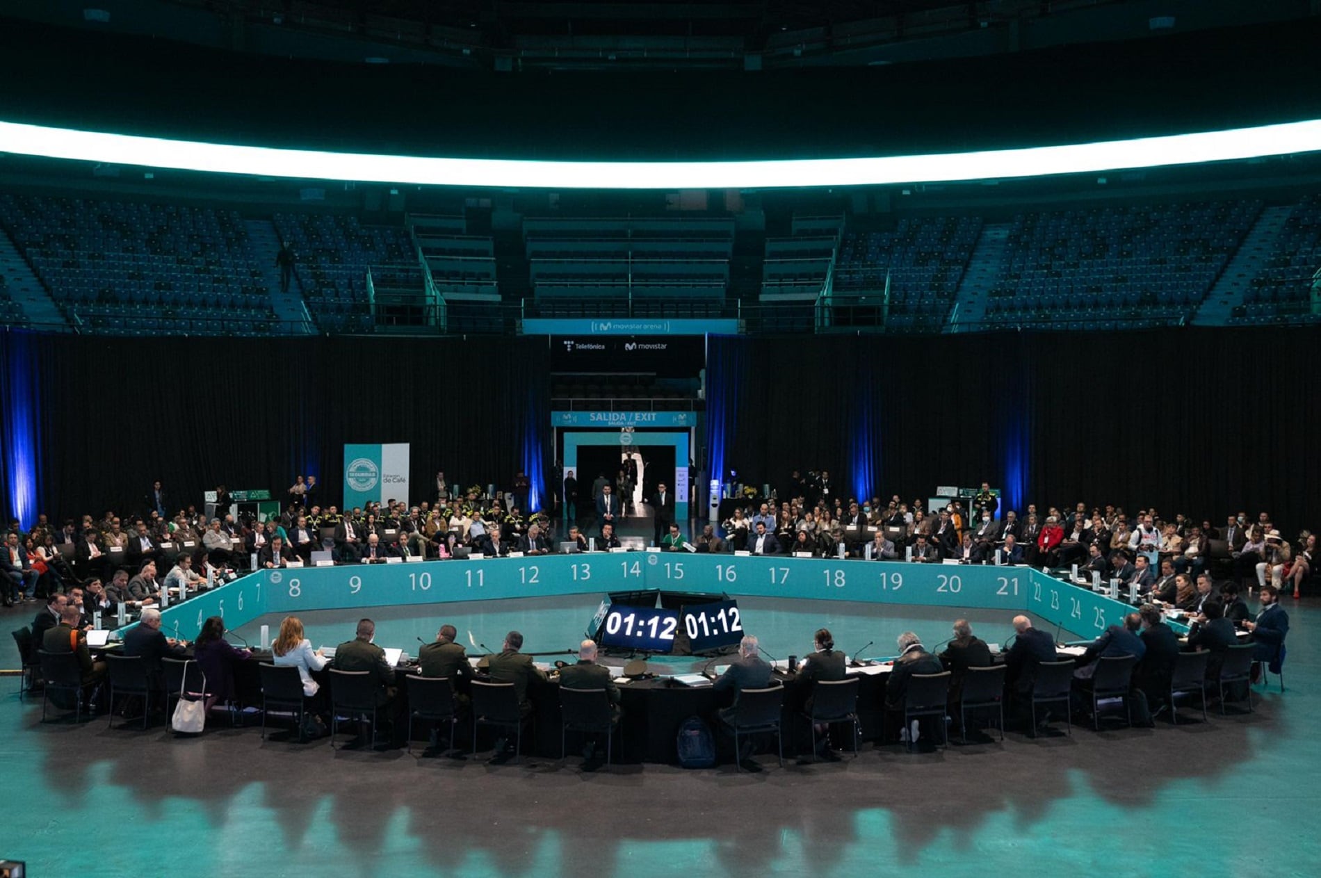 Foro 'Desafíos en Seguridad' realizado en el Movistar Arena. Cortesía: MinDefensa.