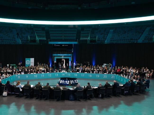 Foro 'Desafíos en Seguridad' realizado en el Movistar Arena. Cortesía: MinDefensa.