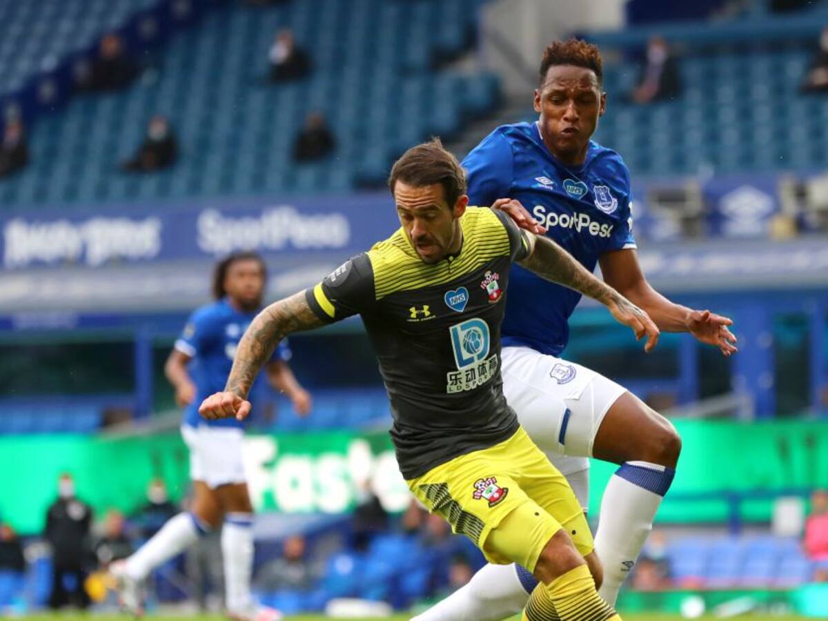 Mina volvió a la titular del Everton en el empate ante Southampton