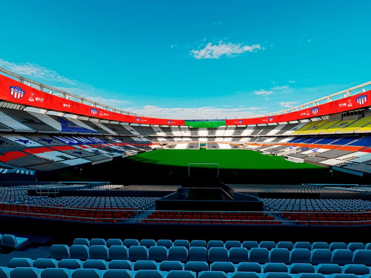 Así lucirá el nuevo estadio Metropolitano: fachada con los colores alusivos al Junior