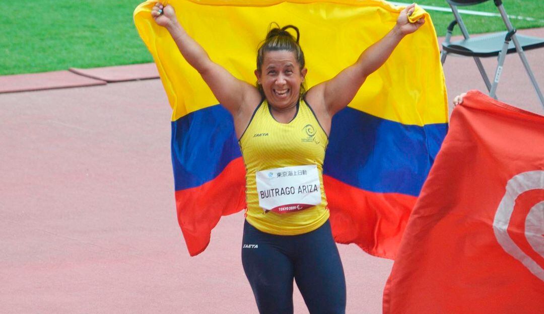 Mayerli Buitrago medalla de plata en Lanzamiento de Peso en los Juegos Paralímpicos de Tokio 