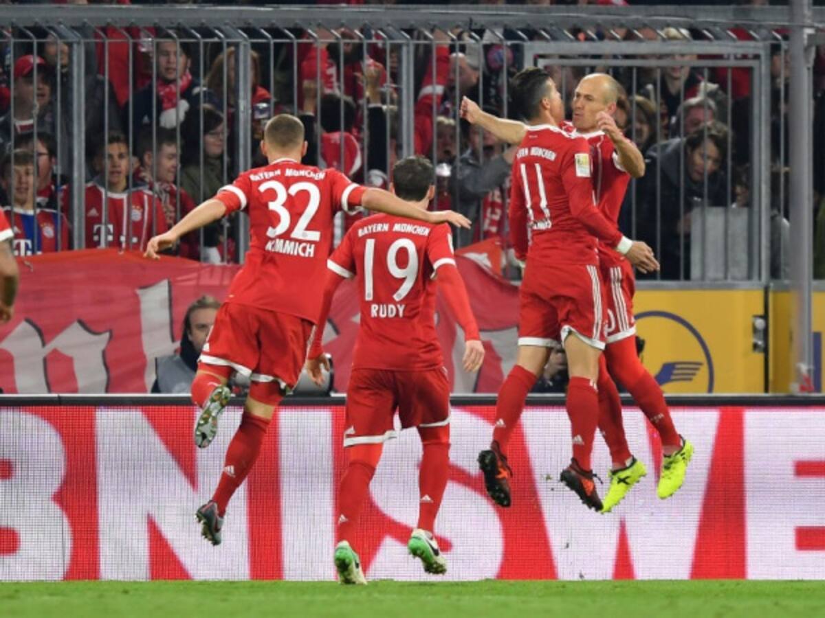 James anota para el triunfo del Bayern Múnich sobre Leipzig