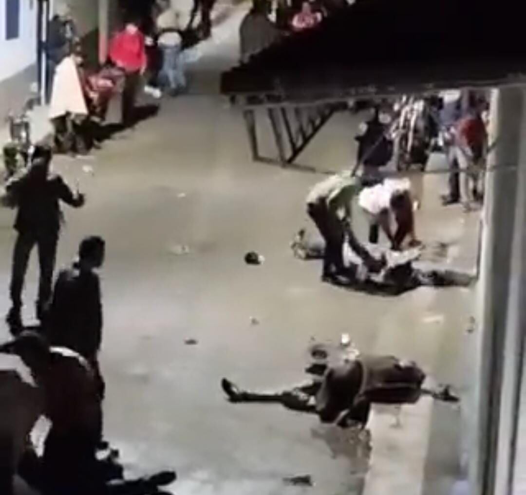 Riña múltiple en Panqueba / Cortesía