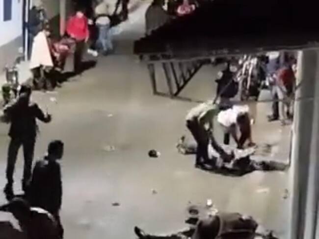 Riña múltiple en Panqueba / Cortesía