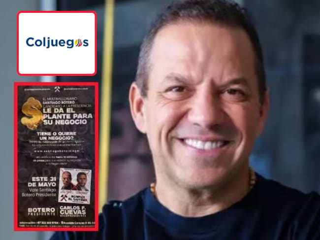 Coljuegos sobre rifa de $ 25 millones de candidato presidencial Santiago Botero: “no fue autorizada”