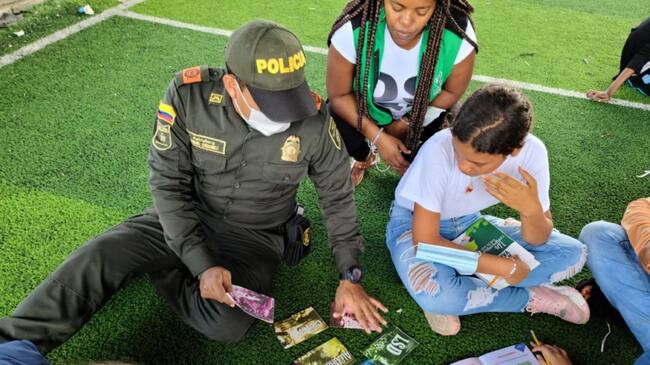 La jornada se realizó en el municipio de San Fernando, con el ánimo de que los infantes no caigan en estos flagelos