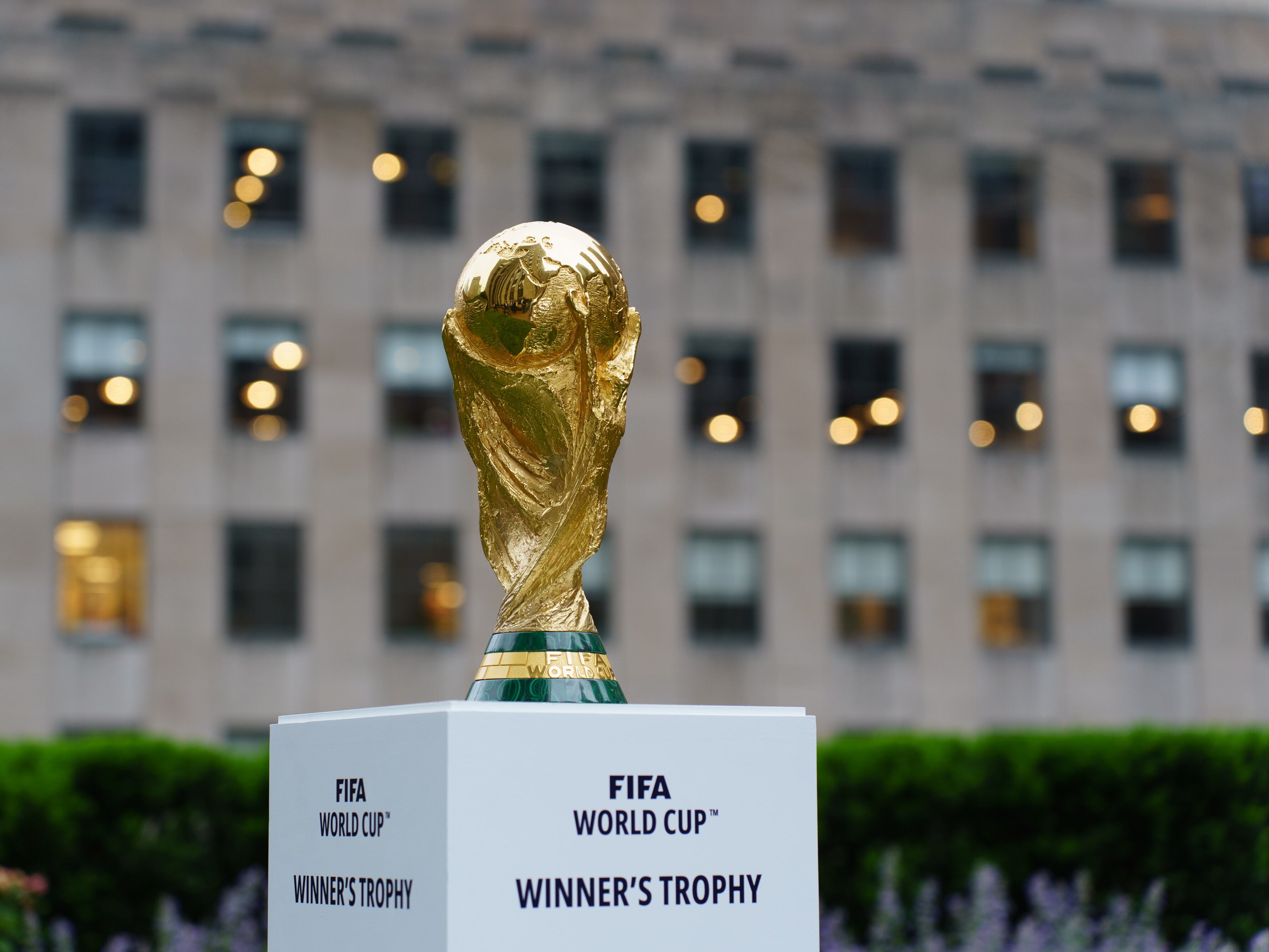 Trofeo de la Copa del Mundo para el Mundial 2026 / Getty Images.