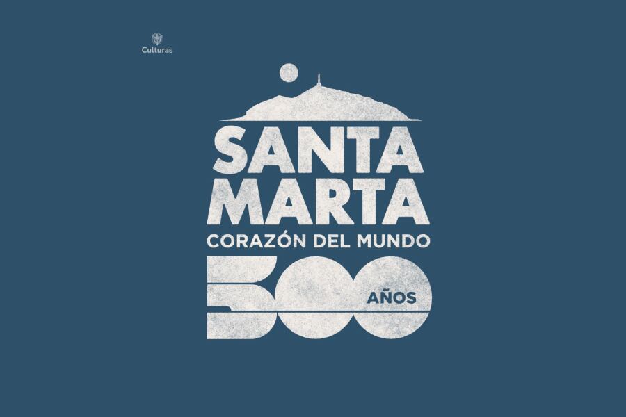 Imagen oficial de los 500 años de Santa Marta . Ministerio de las Culturas, las Artes y los Saberes