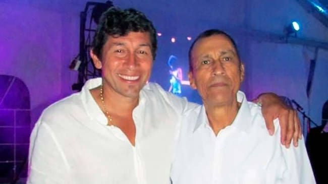 Jorge Bermudez al lado de su padre Jorge Enrique Bermúdez que en paz en descanseFoto: Cortesía archivo personal