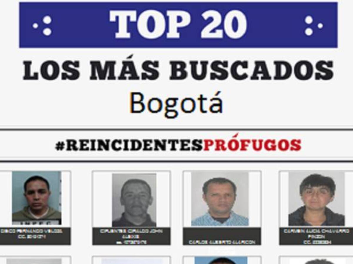 La Fiscalía presentó el top de los 20 delincuentes más buscados por ciudad