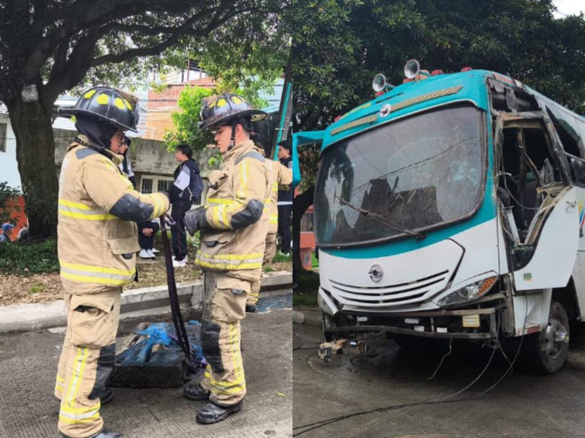 Bus escolar choca contra poste y vivienda en San Cristóbal: 19 estudiantes ilesos