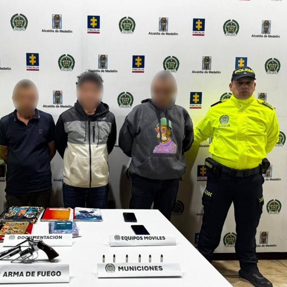 En Bello capturaron a tres personas que tenían azotados a cinco barrios con desplazamiento