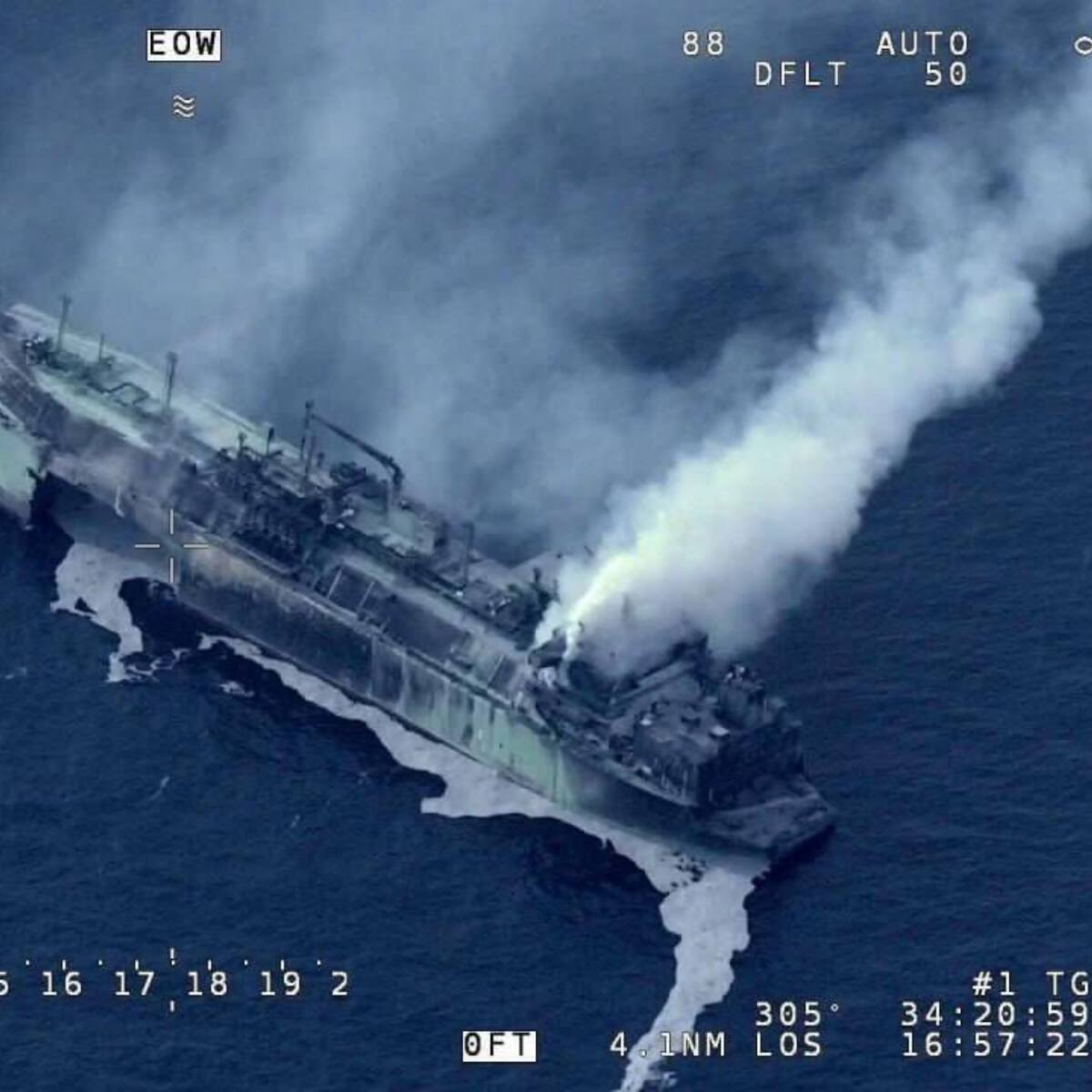 Rusia acusa a Ucrania de hundir buque de gas licuado en el Mediterráneo