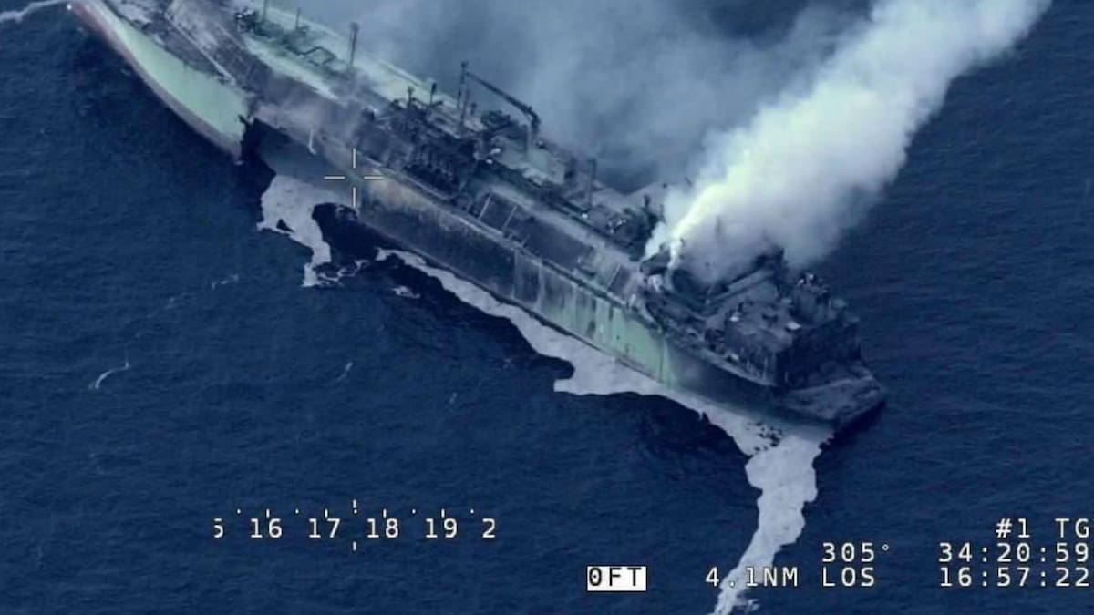 Rusia acusa a Ucrania de hundir buque de gas licuado en el Mediterráneo