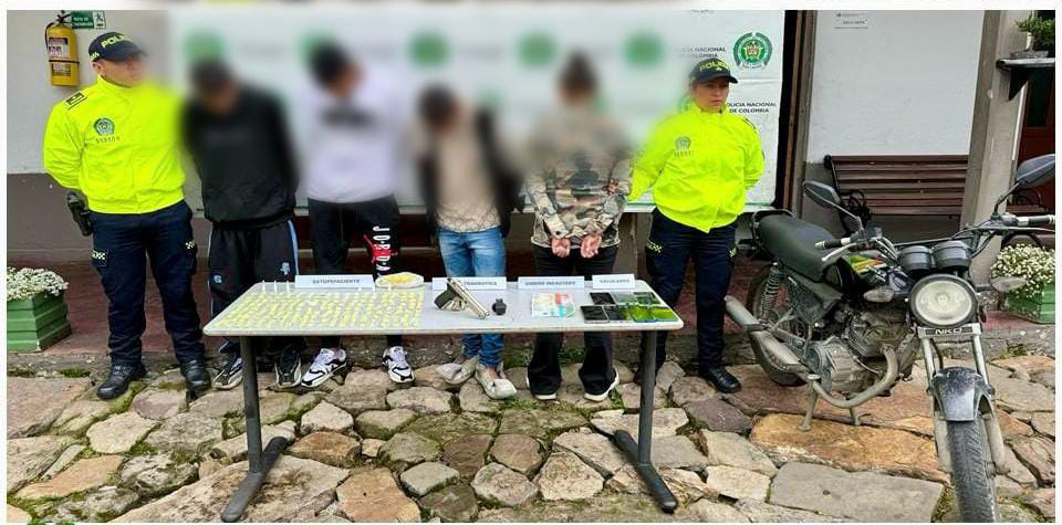 Cuatro capturados del Tren de Aragua en Bogotá.