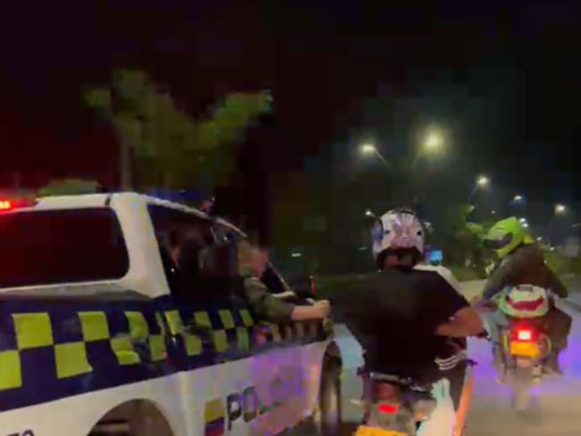 VIDEO: ¡De película! así cogieron a un menor que se robó una moto